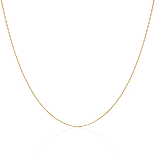 Gold Plated Sterling Silver Diamond Cut Curb Choker 12 Inch + 3 Inch Extender