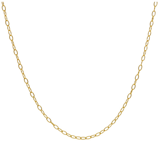 Gold Plated Sterling Silver Trace Chain 14 - 22 inches
