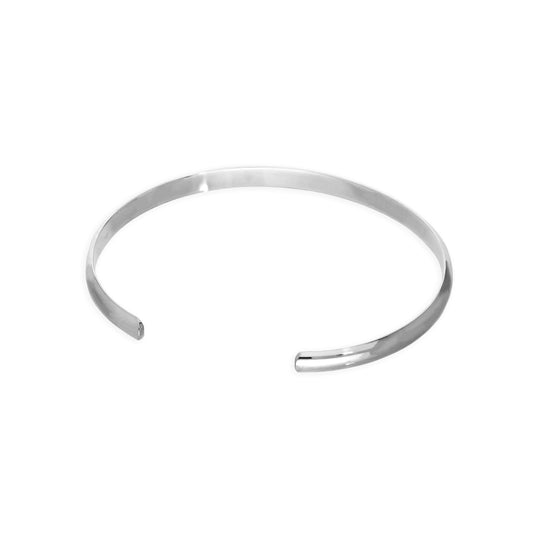 Sterling Silver Plain 71mm Mens Bangle