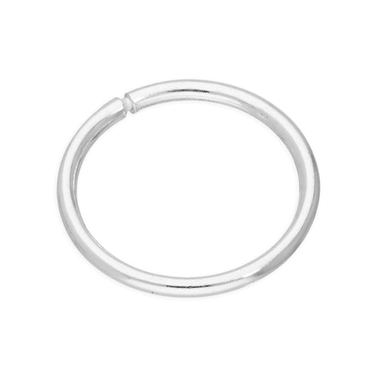 Single Sterling Silver Lightweight Sleeper 10mm Hoop Earring