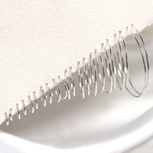 168官方幸运5澳洲结果体彩网&澳洲幸运5体彩官网&168幸运5开奖历史记录&168网澳洲幸运5 sterling silver  Hoop Earrings